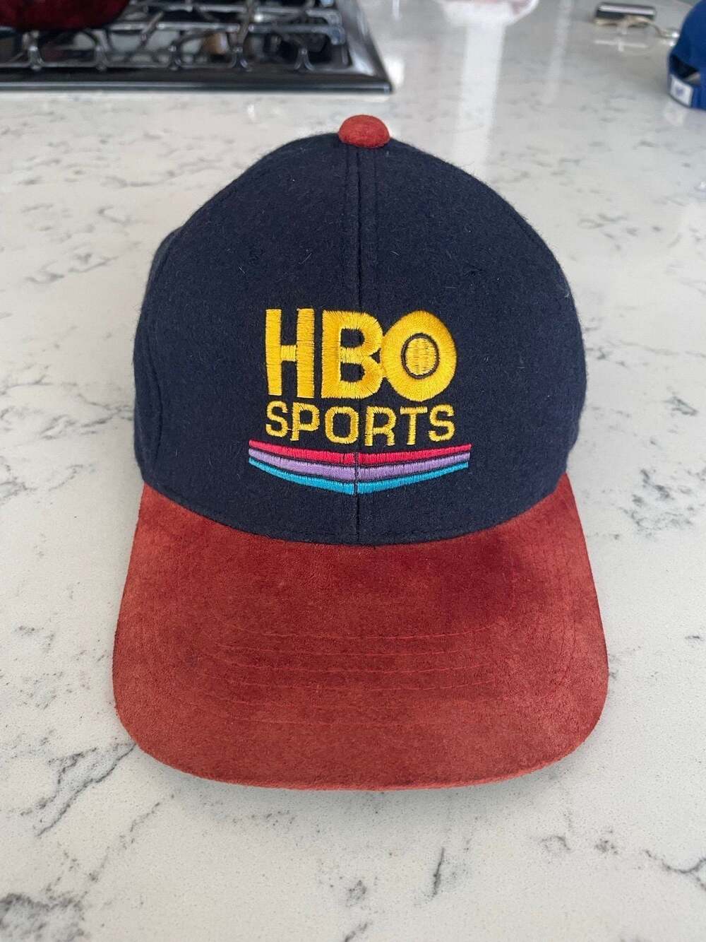 Vintage 90s HBO Sports SnapBack Wool Hat